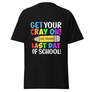 "Colorful Graphic End of Year T-Shirt for Students"
