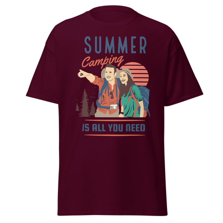 Get ready for your next adventure with our Summer Camping Adventure T-shirt! Ideal for hiking and outdoor enthusiasts, this shirt combines comfort and style. Perfect gift for nature lovers and explorers. 